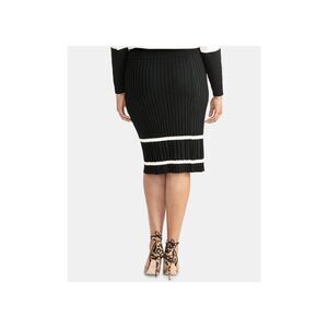 Rachel Rachel Roy Trendy Plus Size Ribbed Pencil Sweater Skirt
